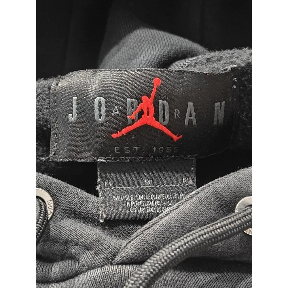 Nike Air Jordan Paris Saint-Germain PSG Pullover Hoodie Black DJ3928-010 Sz M